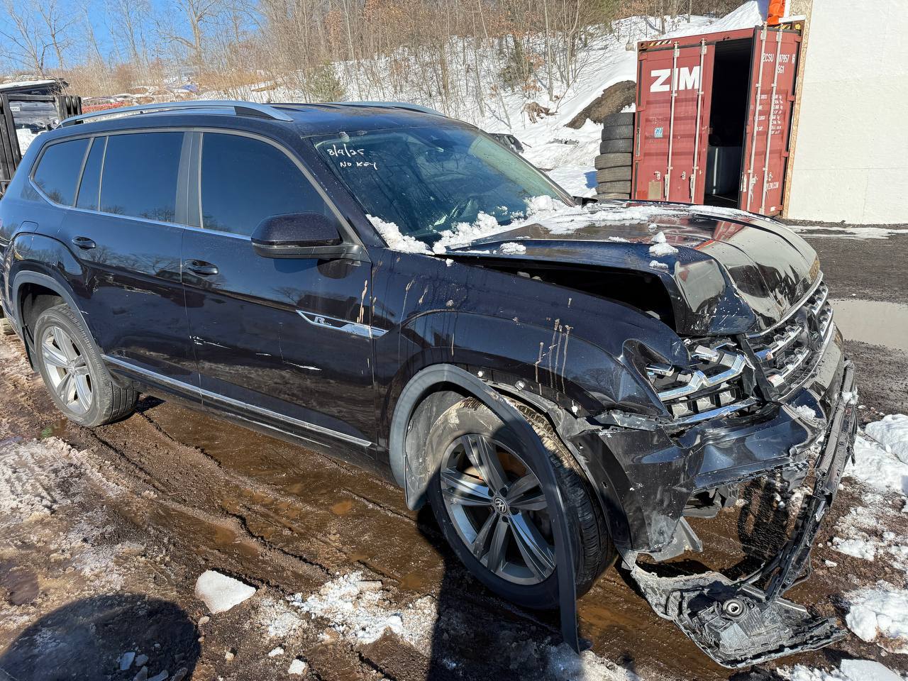 2018 Volkswagen Atlas 3.6L V6 SE с технологическим пакетом, 84,274 миль, цена 8835$, доставка из США в Москву